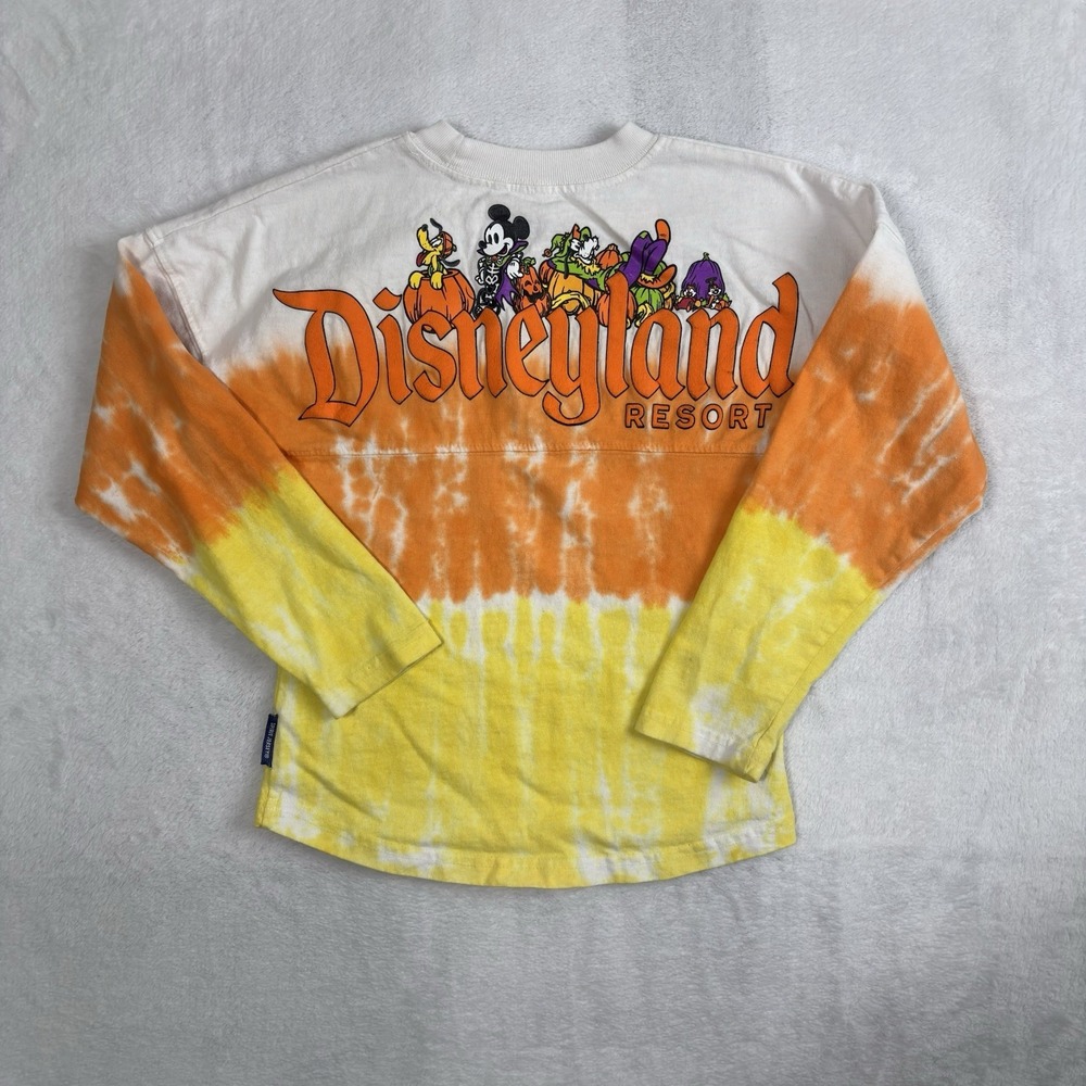 Disney Spirit Jersey Halloween Long Sleeve Tie-Dye Shirt Kids Size XS